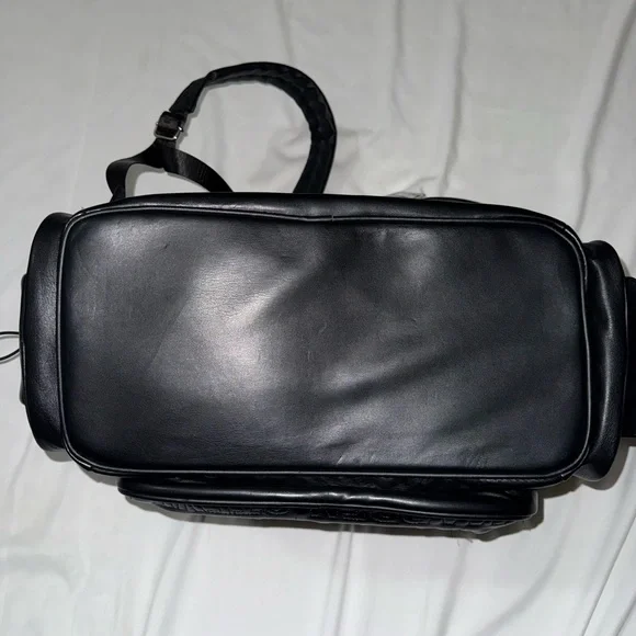 Steve Madden Black Embossed Backpack/Diaper Bag - Picture 11 of 13